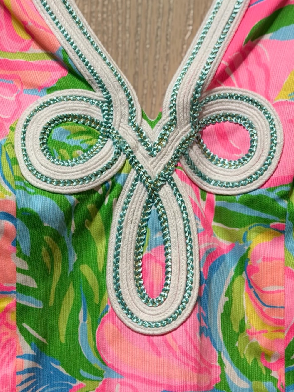 Lilly Pulitzer Tessa Shift Dress Size 4 Pink Tropical Print So A Peeling Cotton - Picture 5 of 15